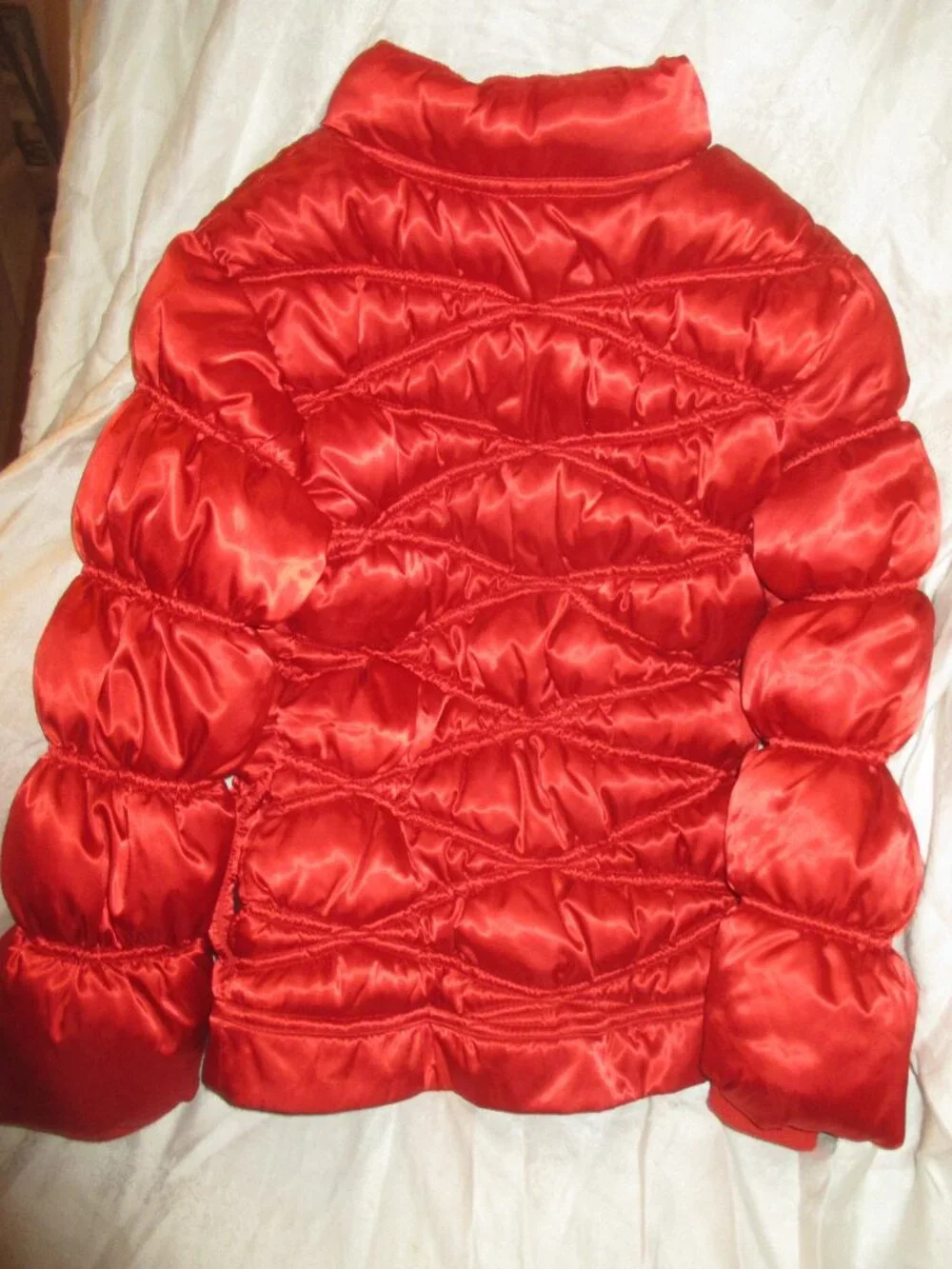 Gymboree Girls Puffer Jacket Size 7-8 Red Winter Coat- WINTER SWEETIE